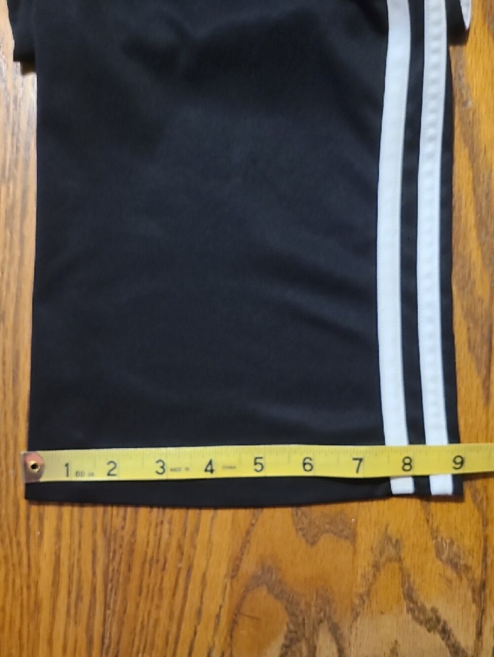 Adidas Black Active Track Pants with White Stripes - Boy's Large - Picture 7 of 8